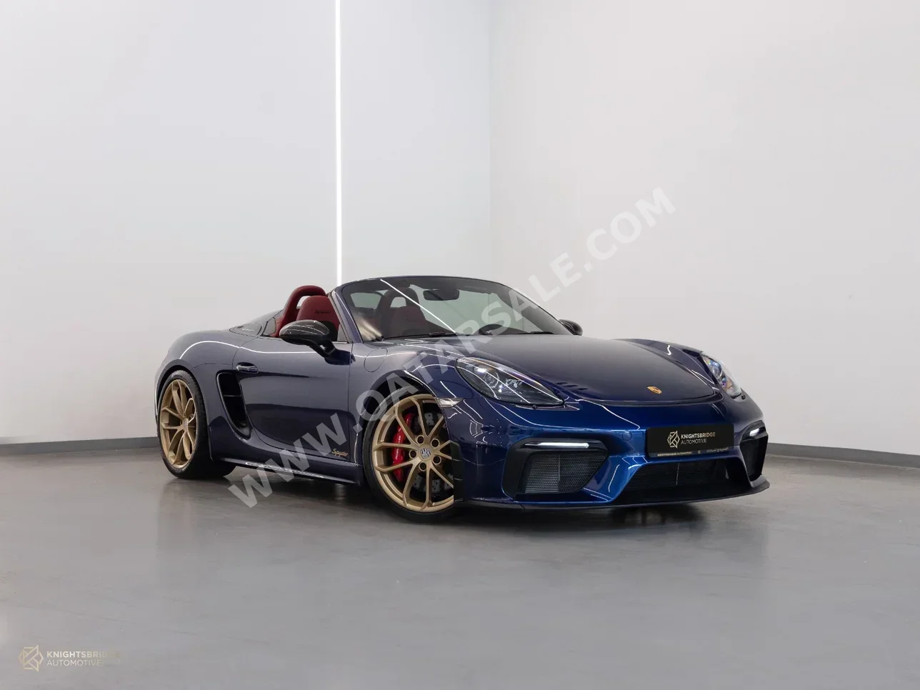 Porsche  718  Spyder  2022  Automatic  9,200 Km  6 Cylinder  Rear Wheel Drive (RWD)  Convertible  Blue  With Warranty