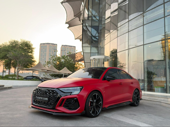 Audi  RS  3  2022  Automatic  32,000 Km  4 Cylinder  Four Wheel Drive (4WD)  Sedan  Red  With Warranty