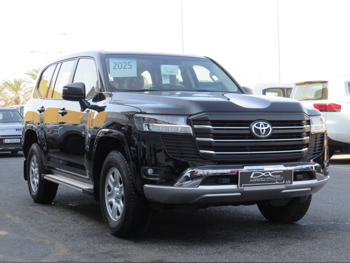 تويوتا  لاند كروزر  جي اكس  2025  اوتوماتيك  2,000 كم  6 سلندر  دفع رباعي  اس يو في  أسود  تحت الضمان