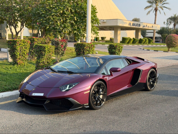 Lamborghini  Aventador  Roadster  2015  F-1  29,000 Km  12 Cylinder  Four Wheel Drive (4WD)  Convertible  Purple