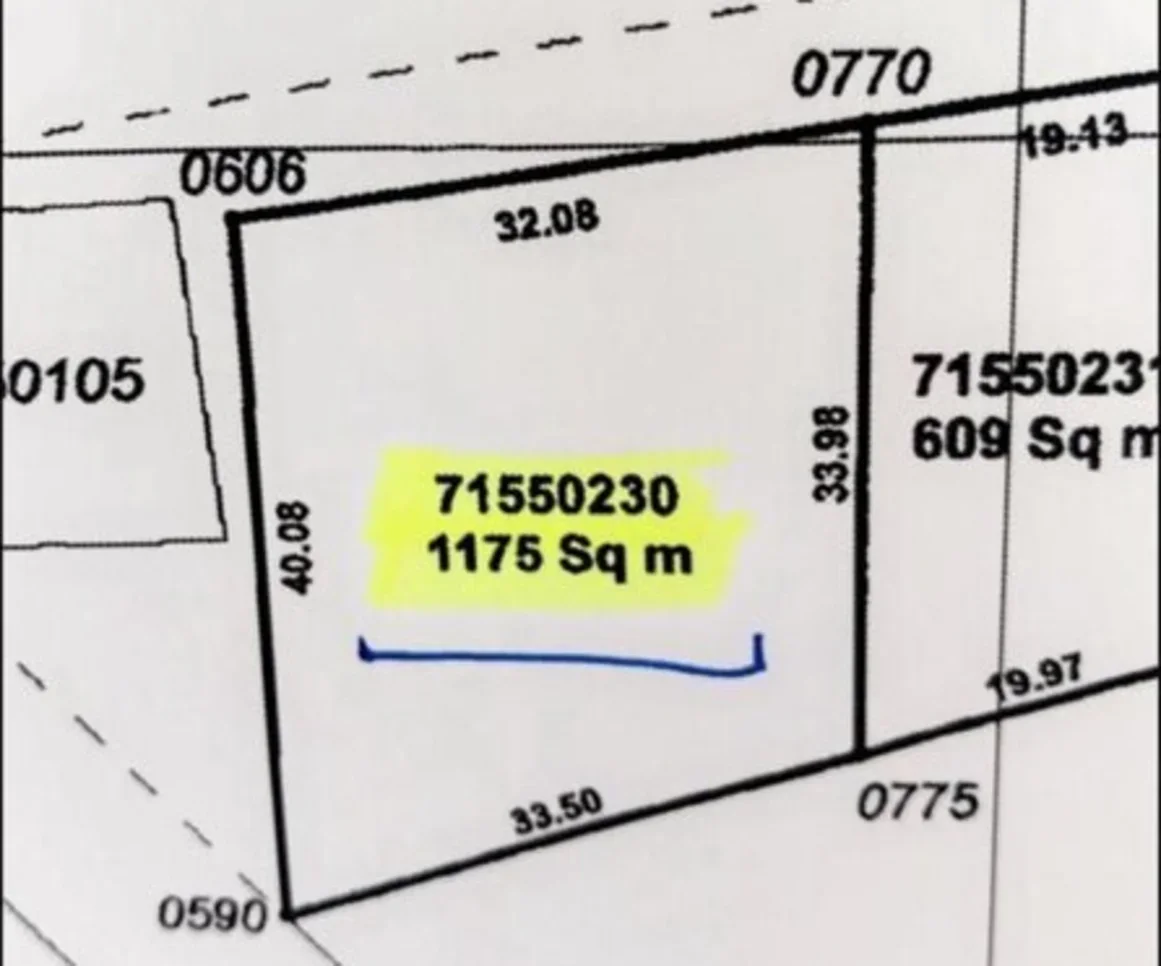 Lands For Sale  in Umm Salal  - Umm Salal Ali  -Area Size 1,175 Square Meter