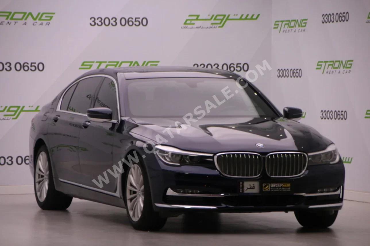 BMW 7-Series 735 Li 2019 Automatic 81,000 Km 4 Cylinder Rear Wheel Drive (RWD) Sedan Dark Blue