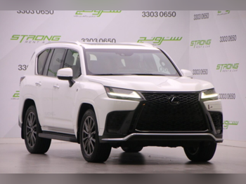 Lexus  LX  600 F Sport  2022  Automatic  124,000 Km  6 Cylinder  Four Wheel Drive (4WD)  SUV  White