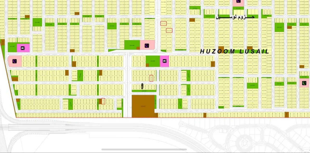 Lands For Sale in Lusail -Area Size 400 Square Meter