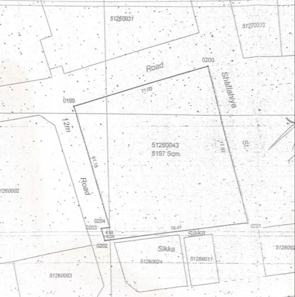 Lands For Sale  in Al Rayyan  - Al Gharrafa  -Area Size 5,200 Square Meter