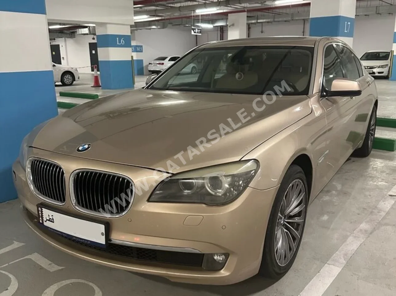BMW  7-Series  730 Li  2011  Automatic  225,000 Km  6 Cylinder  Sedan  Gold