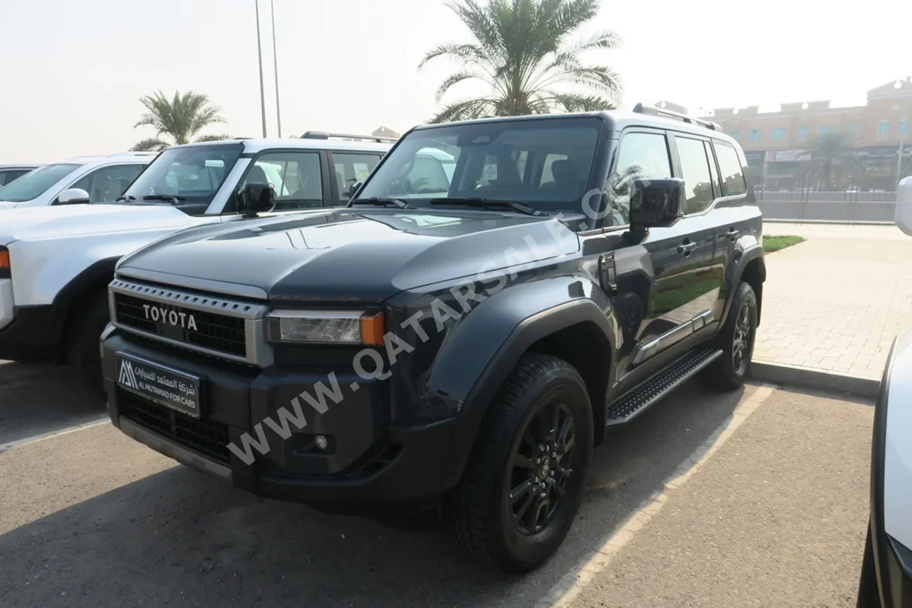 تويوتا برادو 2024 اوتوماتيك 0 كم 4 سلندر دفع رباعي اس يو في أسود تحت الضمان