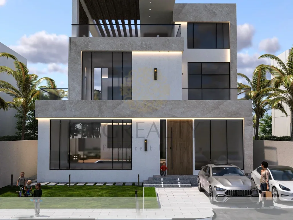 سكن عائلي  - نصف مفروشة  - لوسيل  - 5 غرف نوم