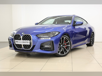 BMW  4-Series  430 I  2021  Automatic  70,000 Km  4 Cylinder  Rear Wheel Drive (RWD)  Sedan  Blue  With Warranty