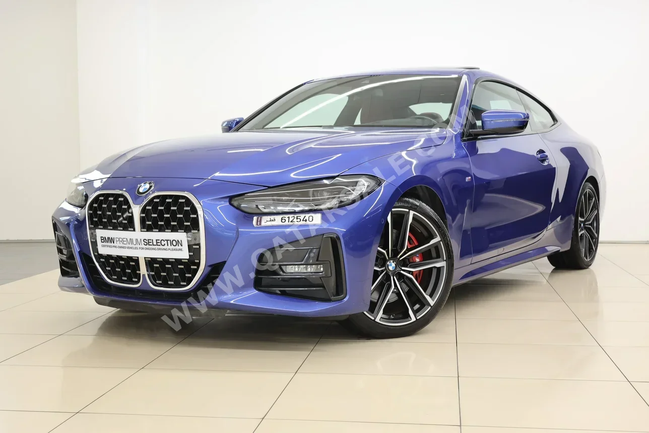 BMW  4-Series  430 I  2021  Automatic  70,000 Km  4 Cylinder  Rear Wheel Drive (RWD)  Sedan  Blue  With Warranty