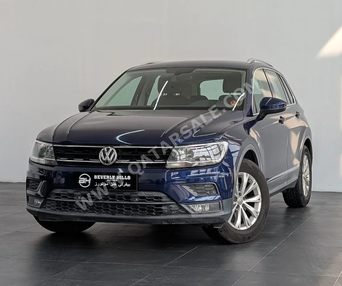 فوكس واغن تيغوان 2018 اوتوماتيك 112,600 كم 4 سلندر دفع رباعي اس يو في ازرق