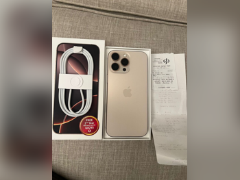 هواتف نقالة ابل - ايفون 16 - برو ماكس - تيتانيوم طبيعي - 512 جيجابايت - تحت الضمان