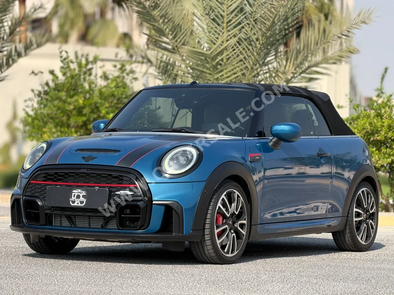 Mini Cooper JCW 2022 Automatic 44,000 Km 4 Cylinder Front Wheel Drive (FWD) Convertible Blue With Warranty