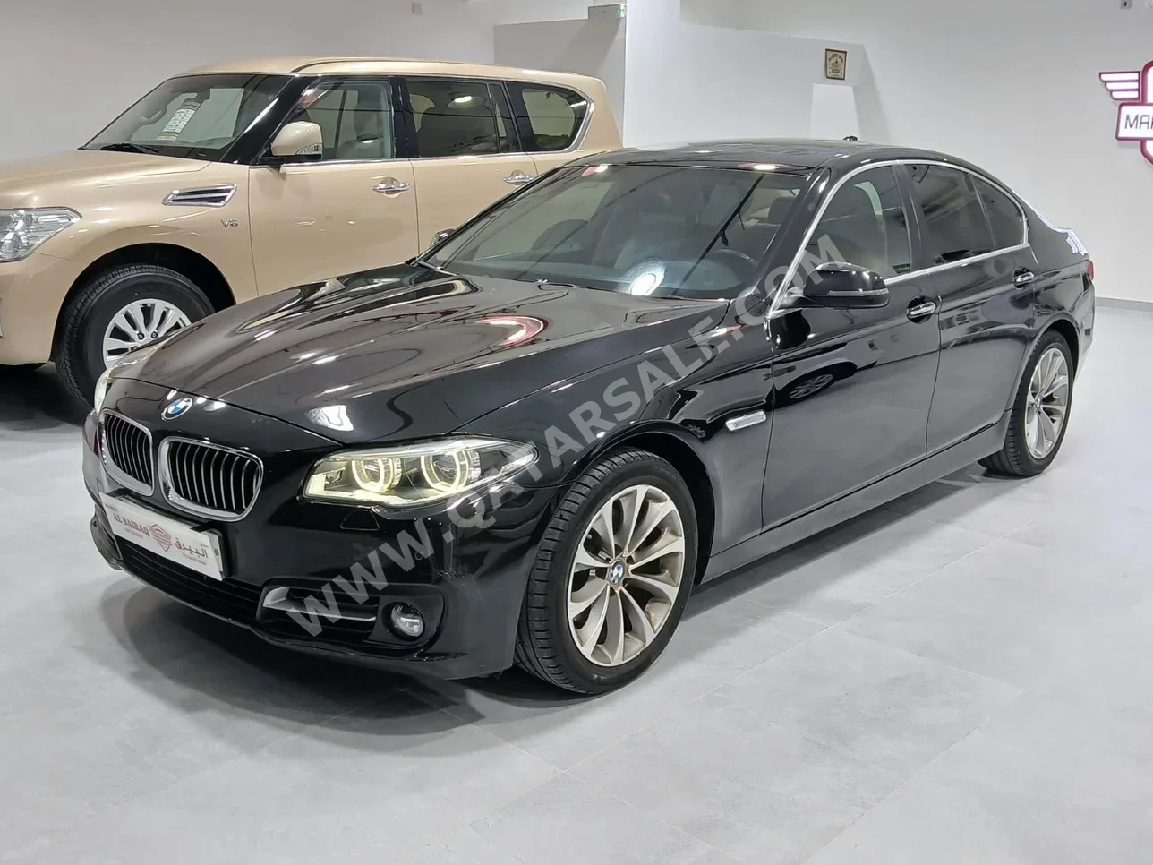 BMW 5-Series 520i 2016 Automatic 80,000 Km 4 Cylinder Front Wheel Drive (FWD) Sedan Black