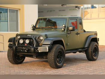 Jeep Wrangler Sahara 2012 Automatic 78,000 Km 6 Cylinder Four Wheel Drive (4WD) SUV Green