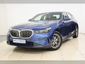 BMW 5-Series 520i 2024 Automatic 28,000 Km 4 Cylinder Rear Wheel Drive (RWD) Sedan Blue With Warranty