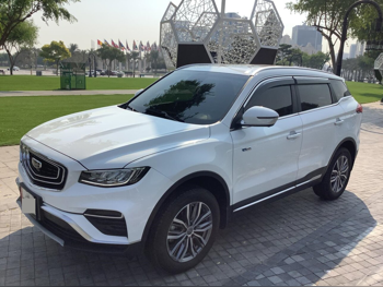 Geely  Azkarra  2021  Automatic  63,000 Km  3 Cylinder  Four Wheel Drive (4WD)  SUV  White  With Warranty