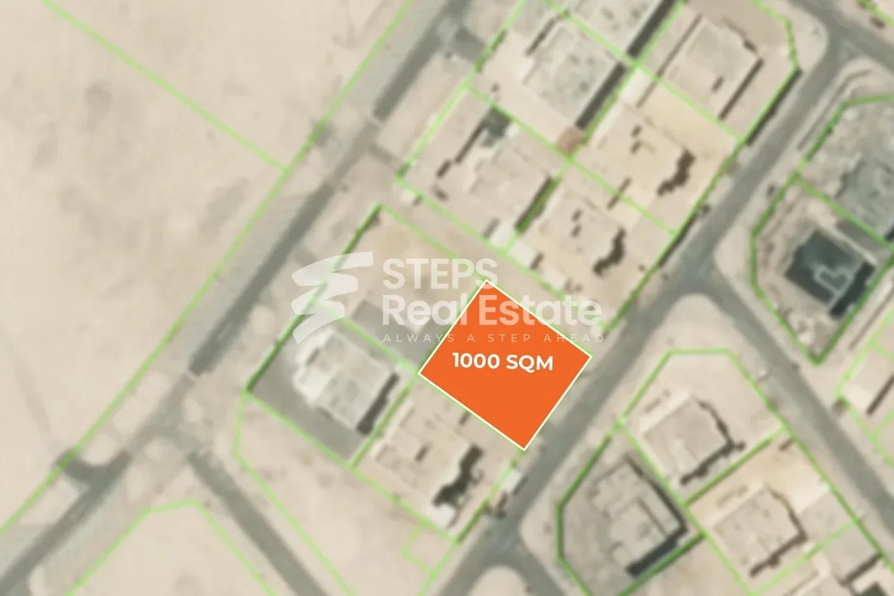 Lands For Sale  in Al Wakrah  - Al Wukair  -Area Size 1,000 Square Meter