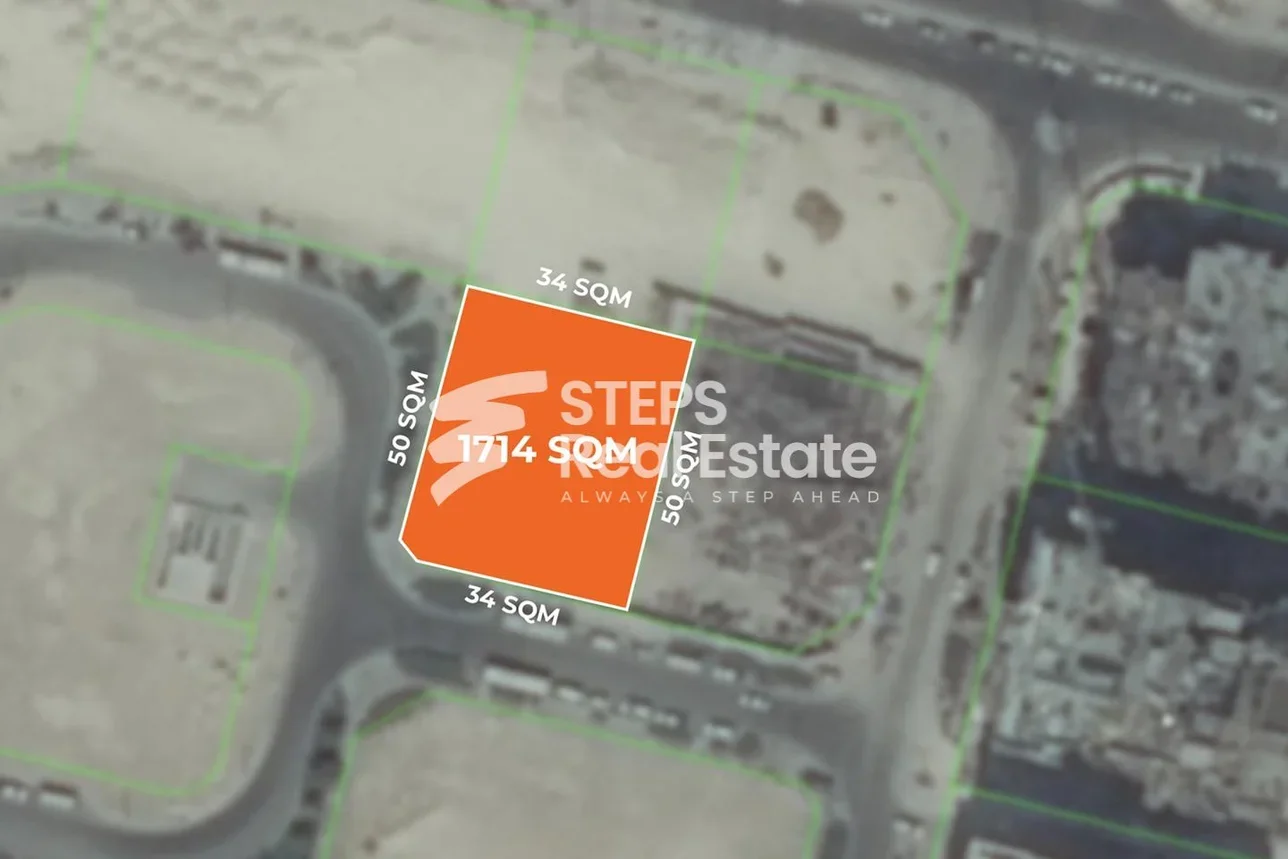 Lands For Sale  in Lusail  - Fox Hills  -Area Size 1,714 Square Meter