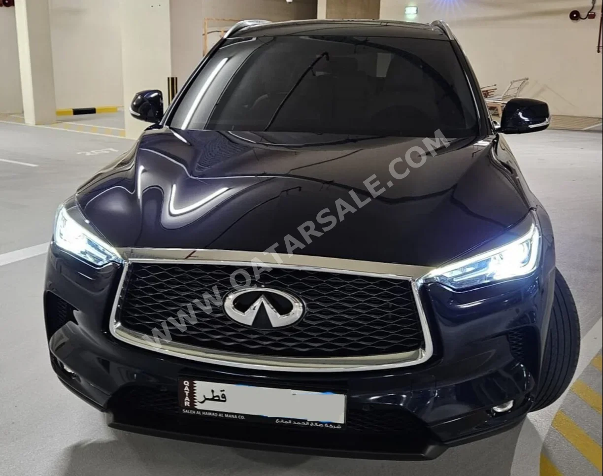 Infiniti QX 50 2021 Automatic 38,600 Km 4 Cylinder All Wheel Drive (AWD) SUV Blue With Warranty