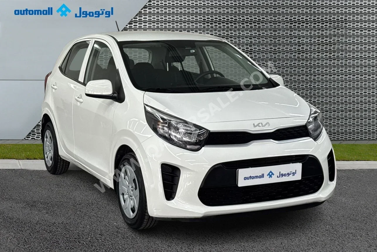 كيا بكانتو 2022 اوتوماتيك 61,750 كم 4 سلندر سحب امامي هاتشباك أبيض تحت الضمان