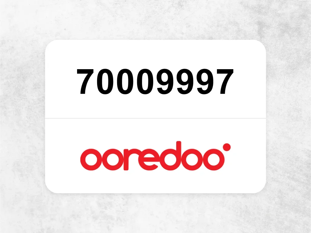 Ooredoo Mobile Phone  70009997