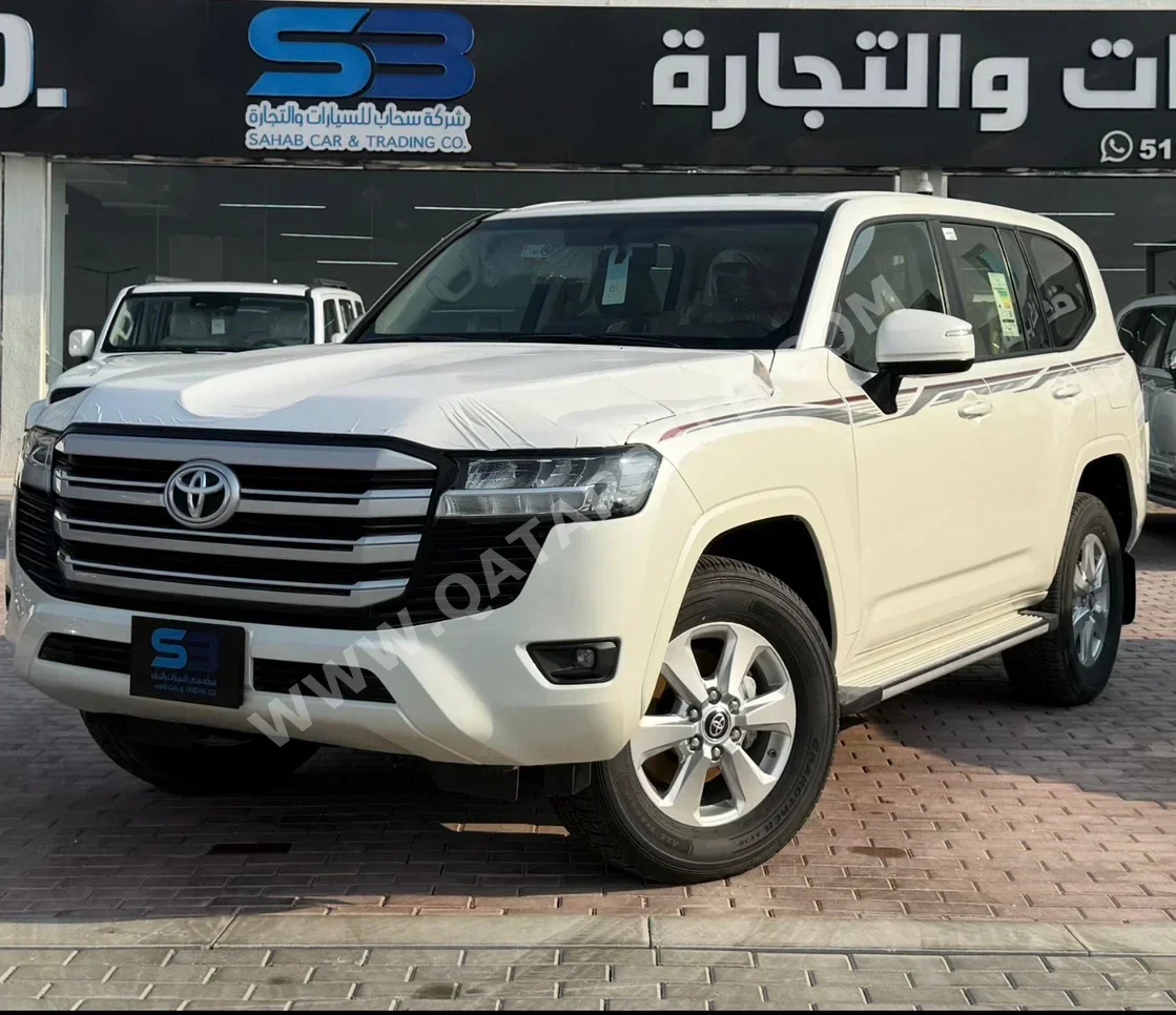 تويوتا لاند كروزر جي اكس ار 2024 اوتوماتيك 0 كم 6 سلندر دفع رباعي اس يو في أبيض تحت الضمان