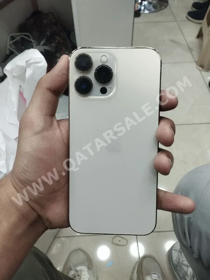 هواتف نقالة ابل - ايفون 13 - برو ماكس - أبيض - 128 جيجابايت