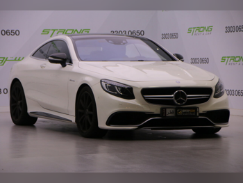مرسيدس - بنز  اس - كلاس  63 AMG  2016  اوتوماتيك  90,000 كم  8 سلندر  دفع خلفي  كوبيه \ سبورت  أبيض