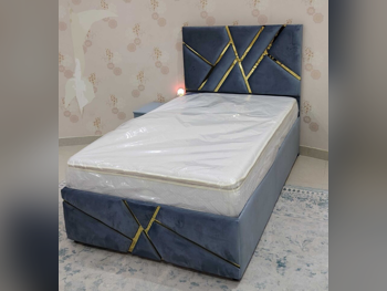 الأسّرة - فردي - اللون الرمادي - متضمنة المرتبة