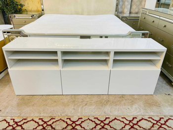 تشكيلة تخزين التلفاز  - هوم سينتر  - أبيض