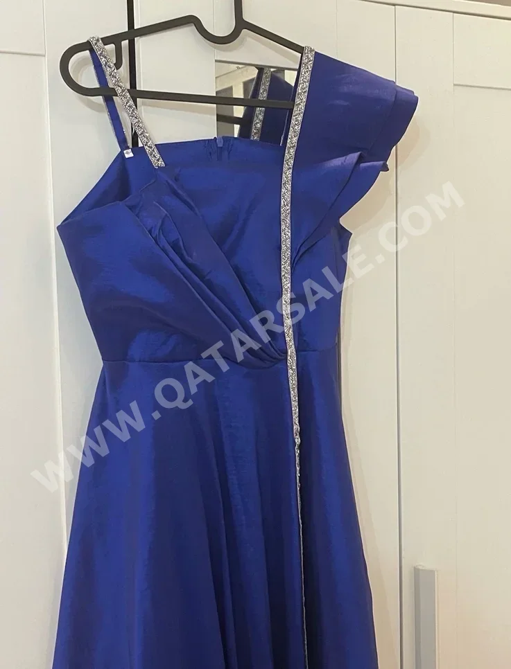 فستان - أزرق -المقاس: اكس لارج