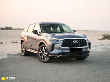 انفنيتي  كيو اكس  60  2025  اوتوماتيك  20 كم  6 سلندر  دفع كلي مستمر  اس يو في  رمادي
