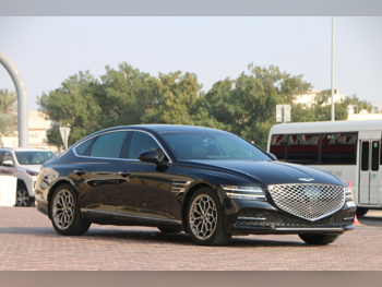 Genesis G80 2023 Automatic 63,900 Km 4 Cylinder Rear Wheel Drive (RWD) Sedan Black With Warranty