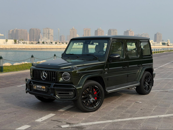 مرسيدس - بنز جي - كلاس 63 اي ام جي 2021 اوتوماتيك 34,000 كم 8 سلندر دفع رباعي اس يو في أخضر زيتوني تحت الضمان