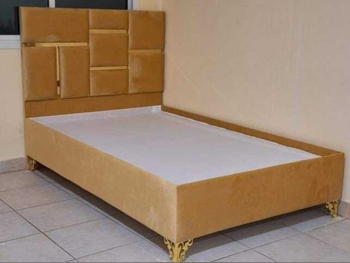 الأسّرة - فردي  - الأصفر  - متضمنة المرتبة