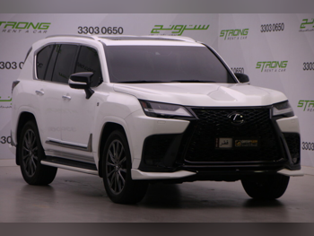 لكزس ال اكس 600 اف سبورت 2022 اوتوماتيك 40,000 كم 6 سلندر دفع رباعي اس يو في أبيض تحت الضمان