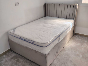 Beds - Single  - Gray  - Mattress Included