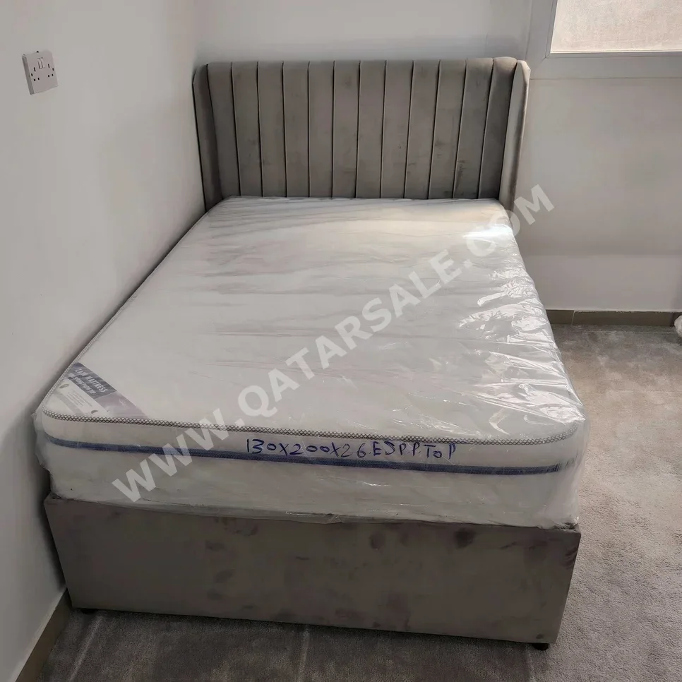 Beds - Single - Gray - Mattress Included