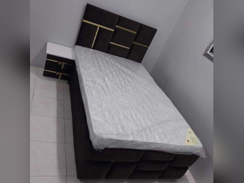 Beds - Single  - Gray  - Mattress Included  - With Bedside Table