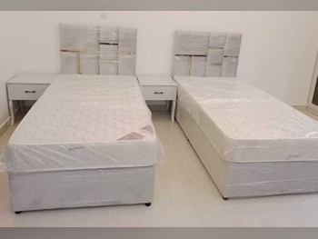Beds - Single  - Gray  - Mattress Included