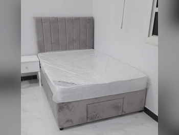 Beds - Single  - Gray  - Mattress Included