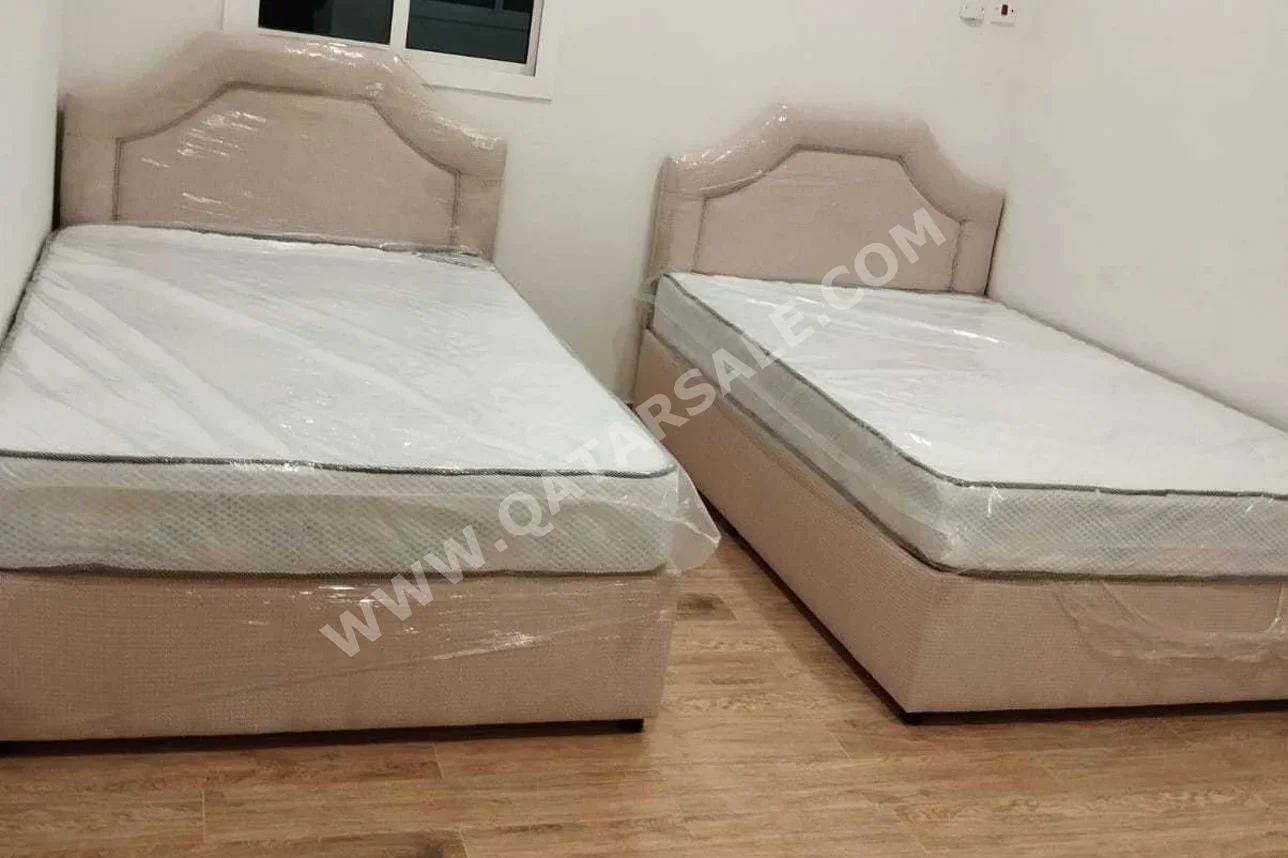 Beds - Single - Brown - Mattress Included