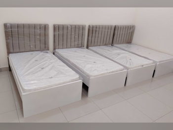 الأسّرة - فردي - بنى - متضمنة المرتبة