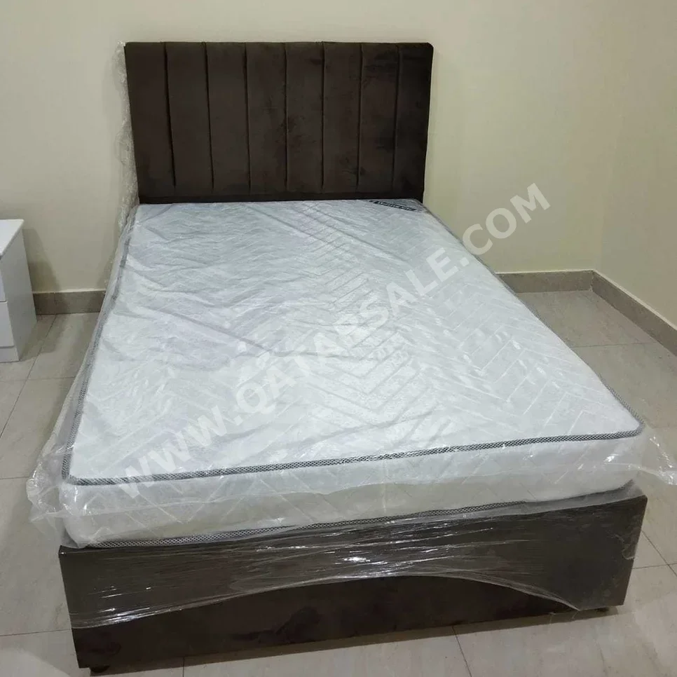 Beds - Single  - Brown  - Mattress Included