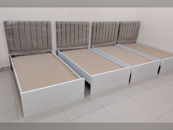 الأسّرة - فردي - بنى - متضمنة المرتبة