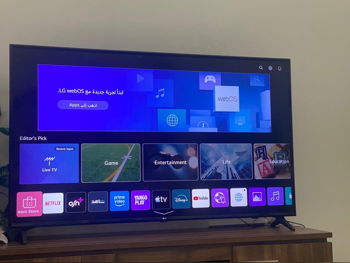 تلفاز ال جي  - 70 بوصة  - 4 كي او الترا اتش دي  - تلفاز ذكي