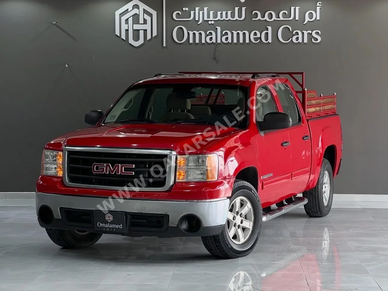 جي ام سي سييرا 1500 2007 اوتوماتيك 231,000 كم 8 سلندر دفع رباعي بيكب أحمر