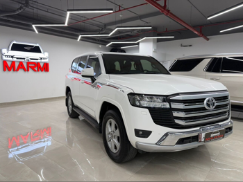 تويوتا لاند كروزر جي اكس ار توين توربو 2022 اوتوماتيك 19,000 كم 6 سلندر دفع رباعي اس يو في أبيض تحت الضمان
