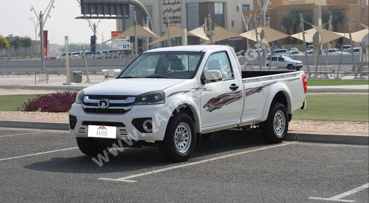 غريت وول  بيك اب  2023  عادي  1,300 كم  4 سلندر  دفع خلفي  بيكب  أبيض  تحت الضمان